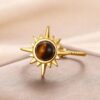 Anillo estrella café