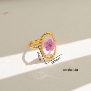 ANILLO DE FLOR ETERNA LILA