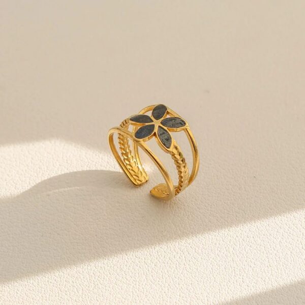 ANILLO FLOR NEGRA