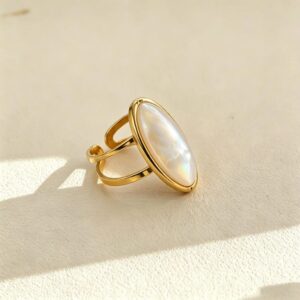 ANILLO OVALO PERLA