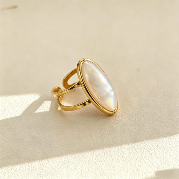 ANILLO OVALO PERLA