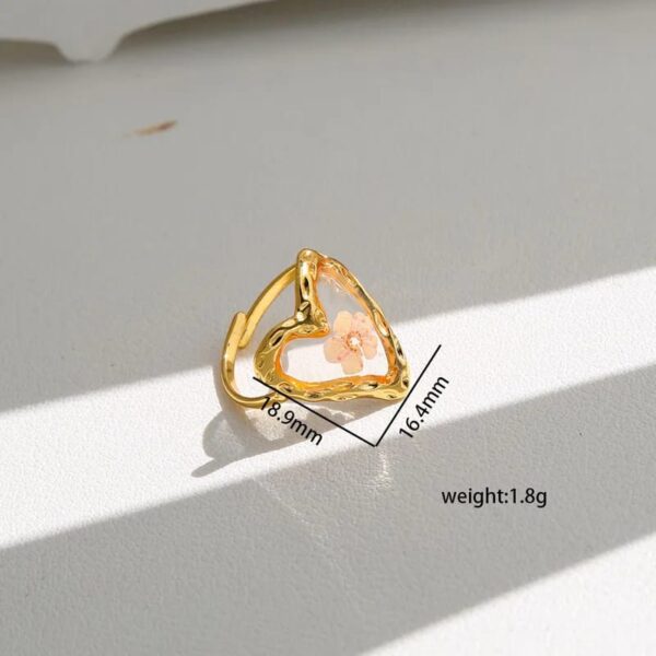 ANILLO FLOR ETERNA CORAZÓN