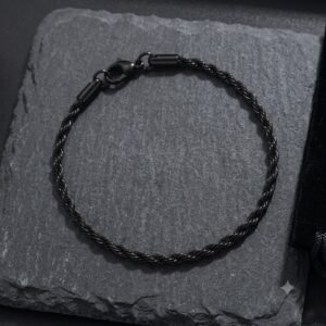 PULSERA TRENZADA NEGRA