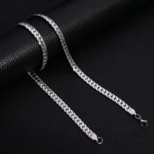 CADENA PARA HOMBRE PLATEADA