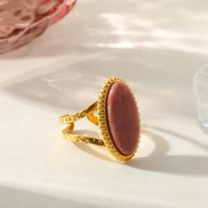 ANILLO OVALO PALO DE ROSA