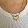 COLLAR CORAZÓN DORADO