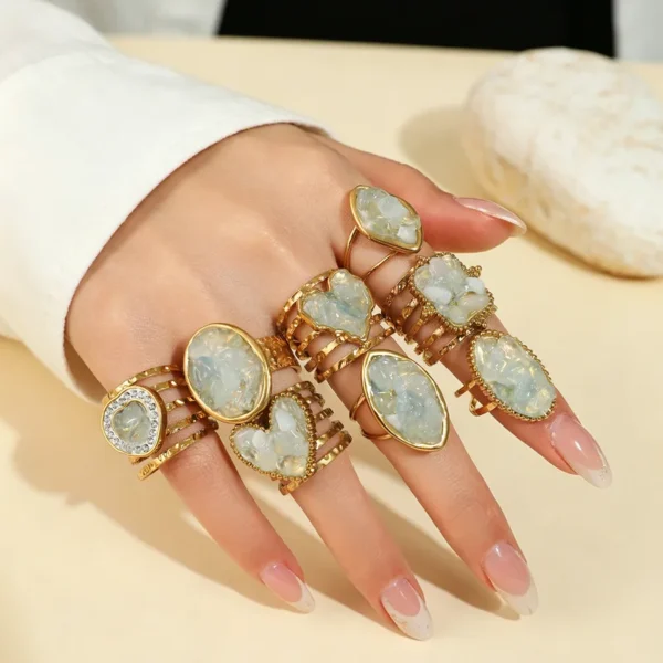 ANILLO GRIS AZULADO