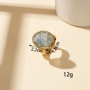 ANILLO GRIS AZULADO