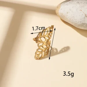 ANILLO HOJAS DORADAS
