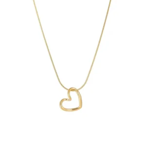 COLLAR CORAZÓN DORADO