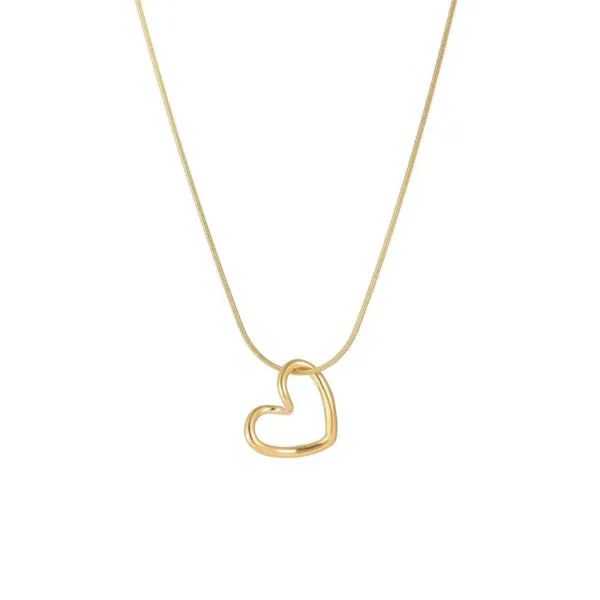 COLLAR CORAZÓN DORADO