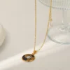 Collar-De-Mujer-Con-Estampado-Geom-trico-De-Leopardo-Chapado-En-Acero-Inoxidable-304-Con-Electrochapado-Al-Vac-o-De-Oro-Real-De-18K-en-Horno-Color-De-Contraste-Met-lico-5 COLLAR SOL ANIMAL PRINT