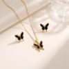 SET ARETES Y COLLAR MARIPOSA