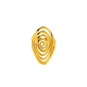 ANILLO ESPIRAL DORADO